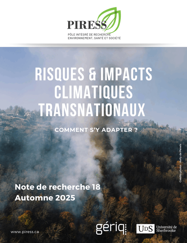 Nouvelle note de recherche du PIRESS: Les risques et impacts climatiques transnationaux